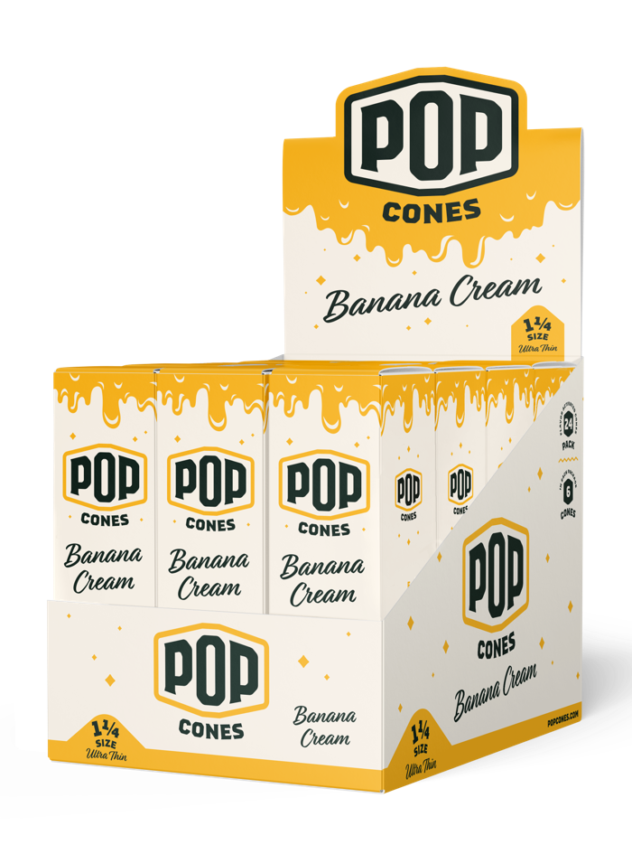 Banana Cream Ultra Thin POP CONES