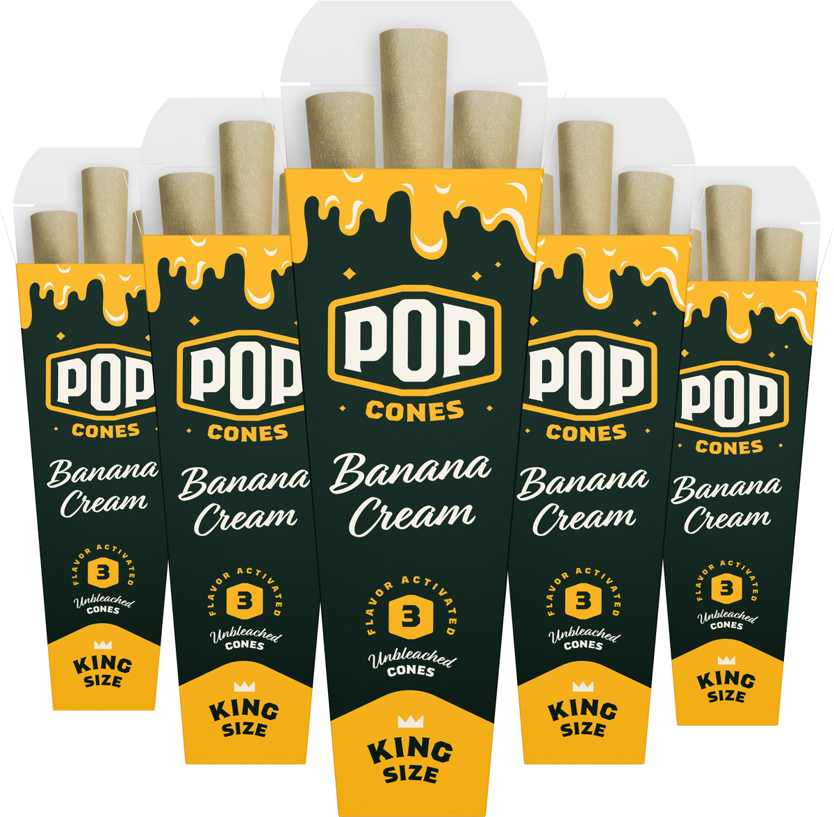 5 Pack – Unbleached | POP CONES