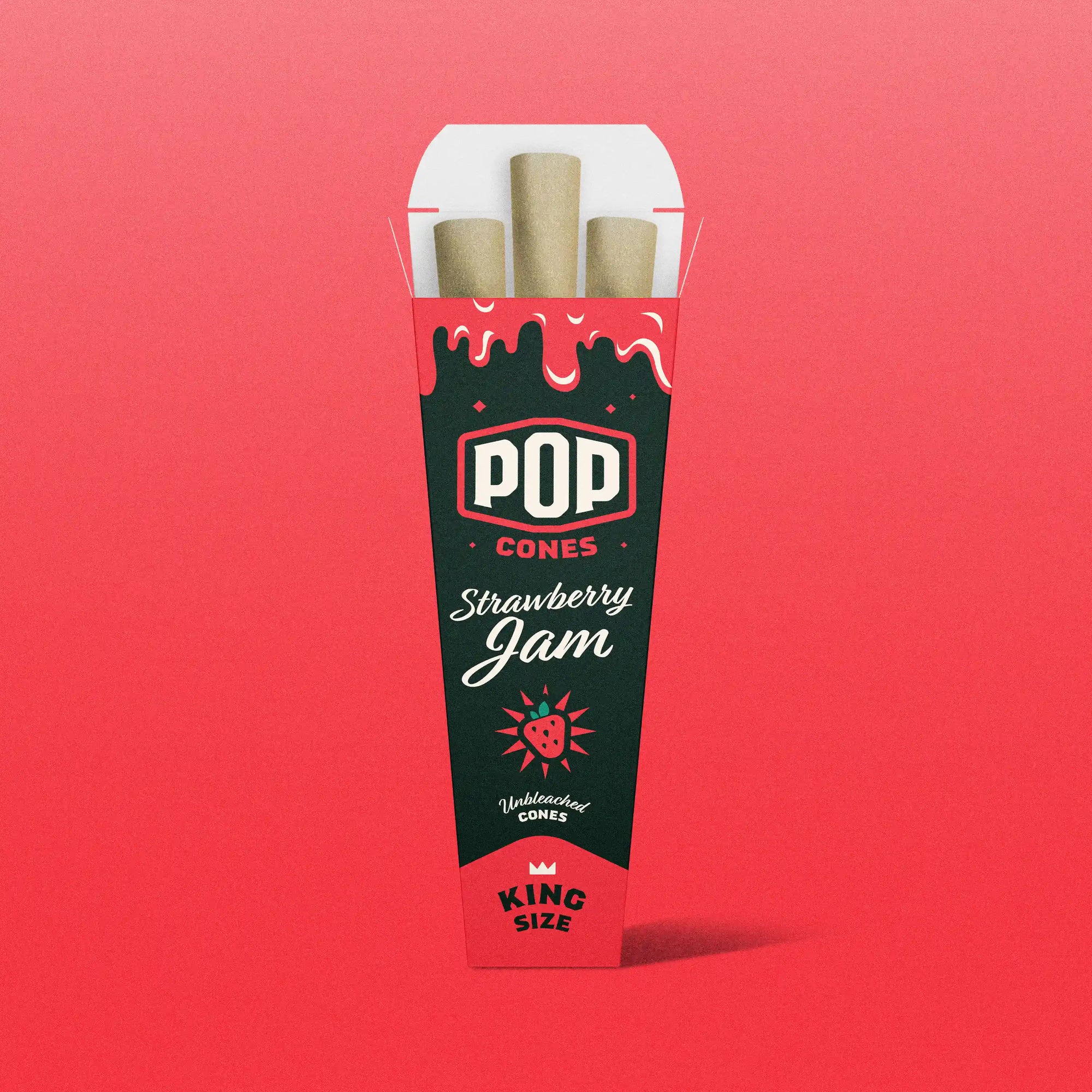 Strawberry Jam Cones