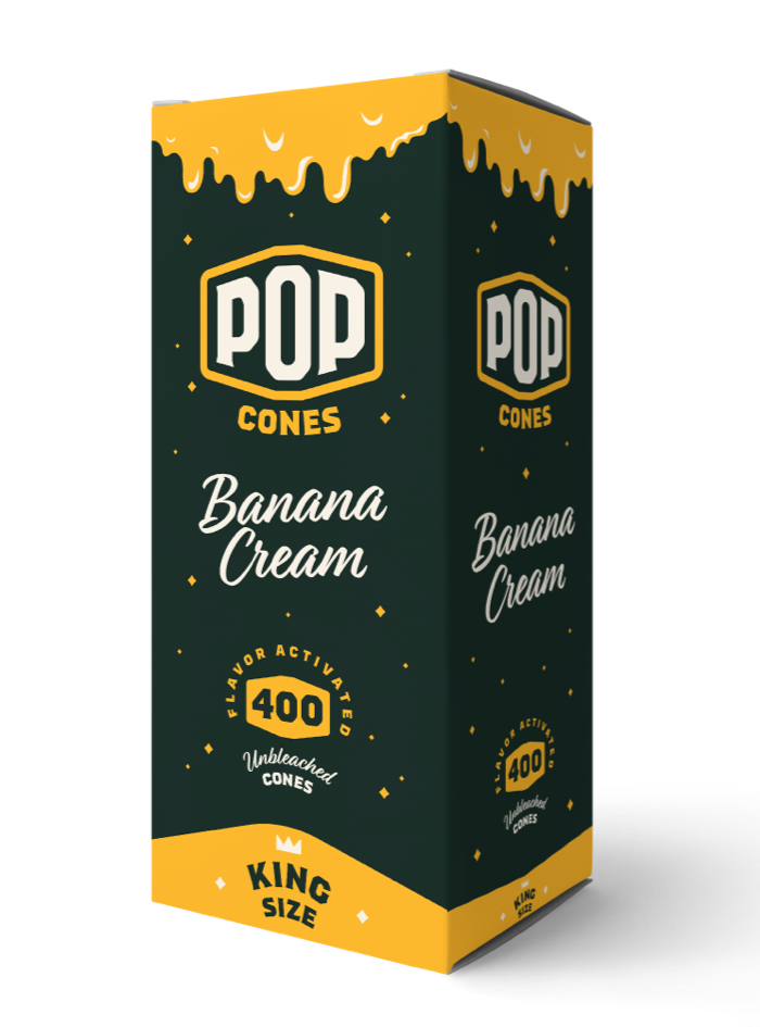 POP Rolling Papers Banana Cream - BOOM Headshop
